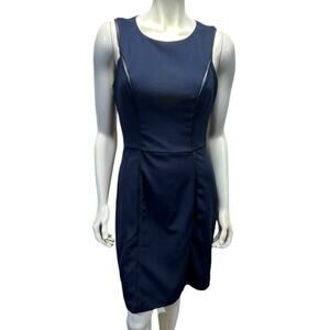 41 Hawthorn Navy Blue Sleeveless Sheath Dress Career Office Wear Medium